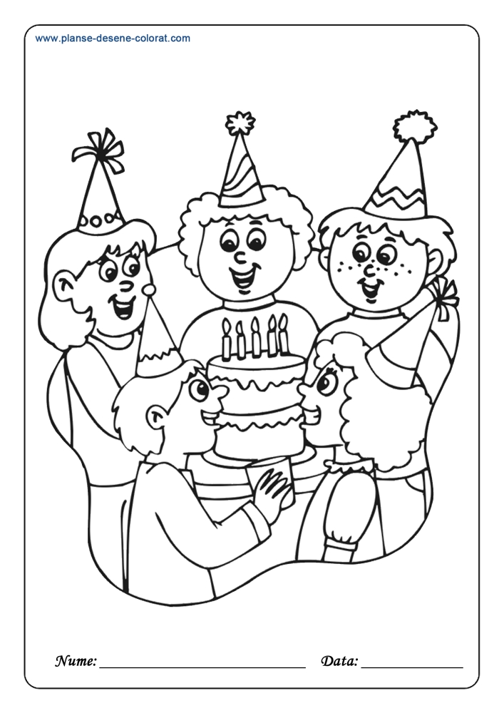 desene de colorat de ziua copilului petrecere